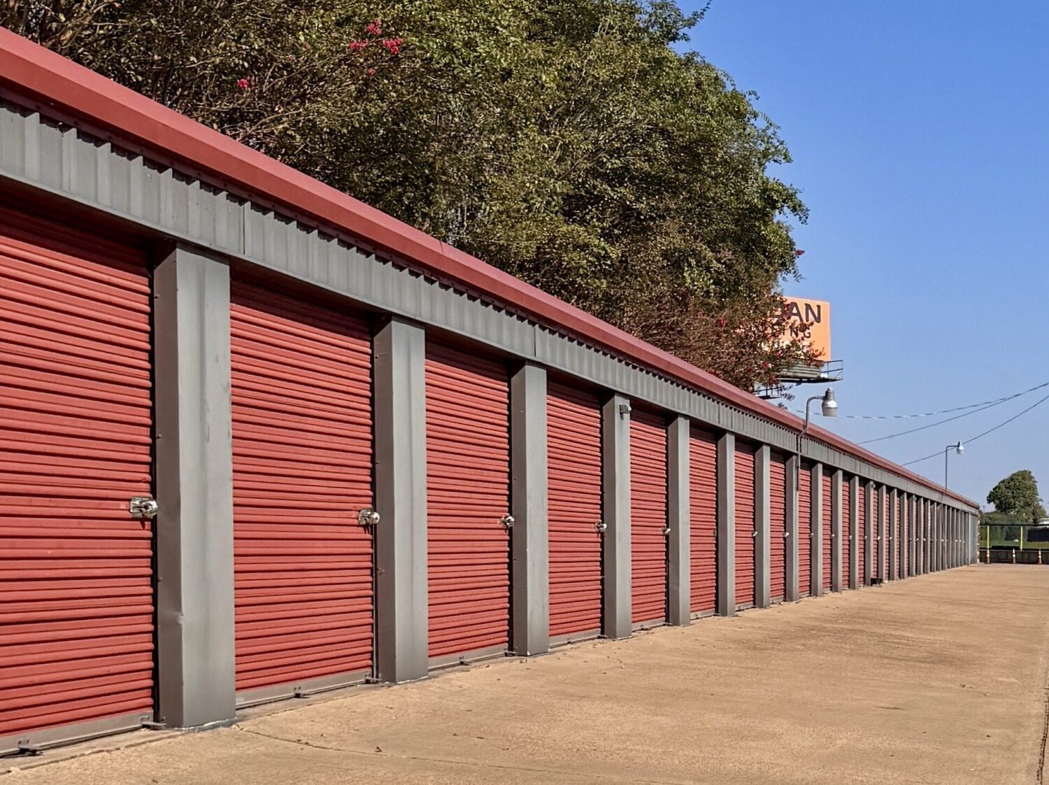 Red Storage Units